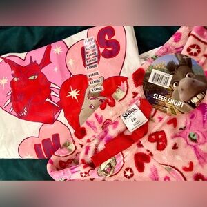 Donkey & Dragon Valentine’s Pajama Set (XL/2XL)